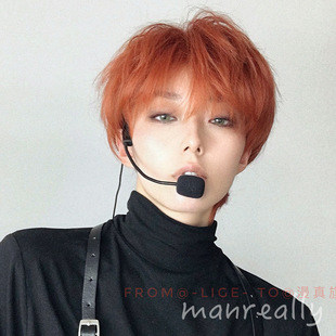 Manzhen wig men's short hair natural loose pine gay hair net red handsome Korean version of the main too cos all-purpose full head cover