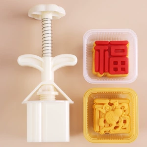 50 г Guofeng Fuyu ручной работы, маш, торт, лунный пирог, ананас, кондитерские изделия, ручное прессование, весенняя форма для печати, модель