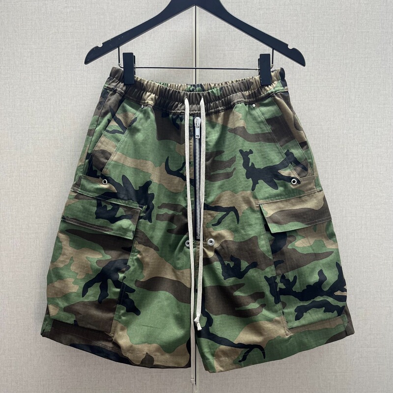 European and American High Street Ro Style Drawstring Washed Vintage Casual Camouflage Multi-Pocket Accordion Pocket Cargo Shorts European and American High Street Ro Style Drawstring Washed Vintage Casual Camouflage Multi-Pocket Accordion Pocket Cargo Shorts