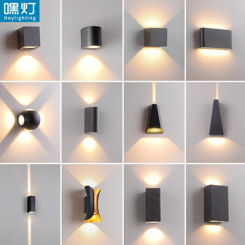 Modern Simple Outdoor Waterproof Led Wall Lamp Hotel Creative Aisle Staircase Corridor Living Room Bedside Wall Lamp Bedroom