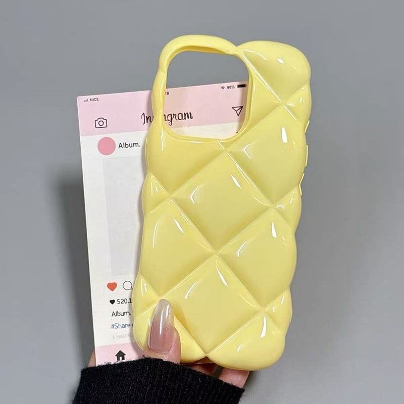 Macaron Diamond Pattern Phone Case For Iphone 17 Pro Max Shockproof_voghion.com