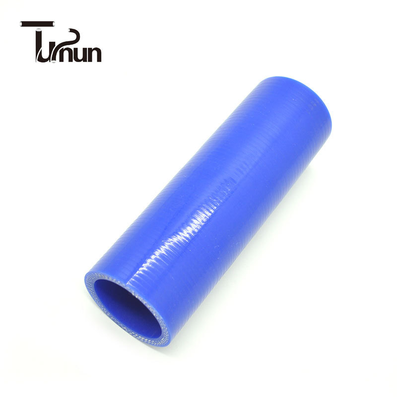蓝色短直硅胶管内径75mm聚酯布夹层硅胶管