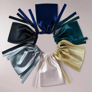 Guangzhou Gright Satin High-End Satin Drawstring Storage Bag Jewelry Storage Bag Can Be Customized According to Needs