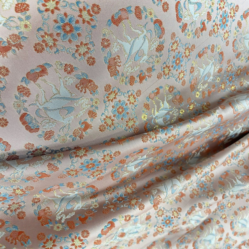 葉と花 150 幅のアンティーク風サテン衣類ソファ包装錦織綿ジャケット唐スーツキルト|undefined