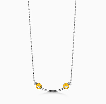 화이트 골드 세미 다이아몬드 목걸이