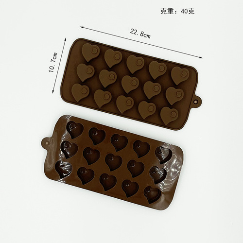 Cross-border best-selling food-grade silicone chocolate molds cake baking molds heat-resistant DIY cookie molds batch