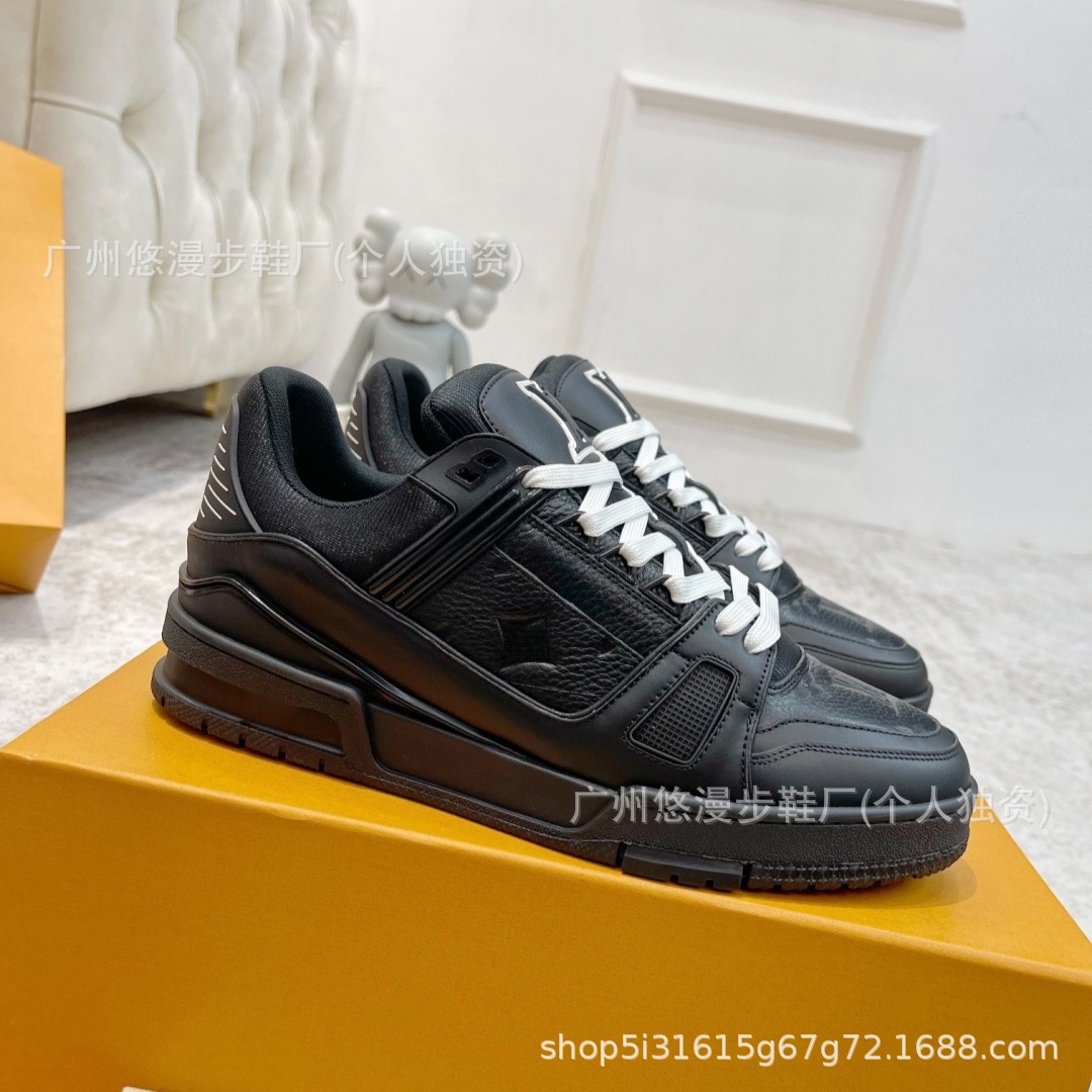 Zapatos Lujia, versión Guangzhou, zapatillas deportivas con estampado vaquero, suela gruesa, unisex, casuales, versátiles y modernas.