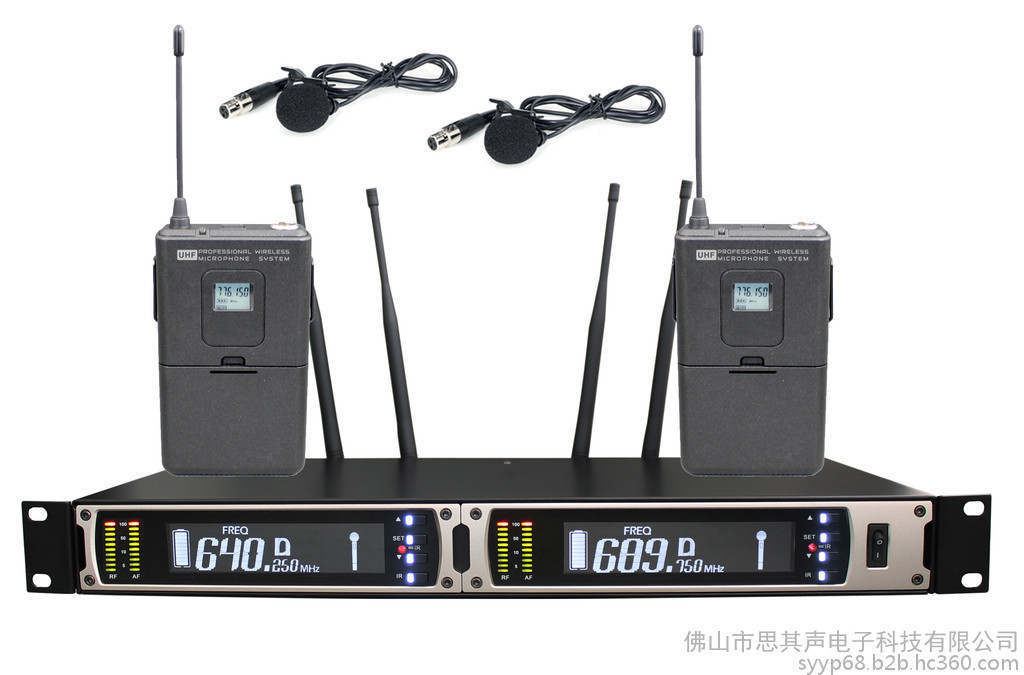 SYYP思音一拖二腰包领夹无线麦克风UR-390