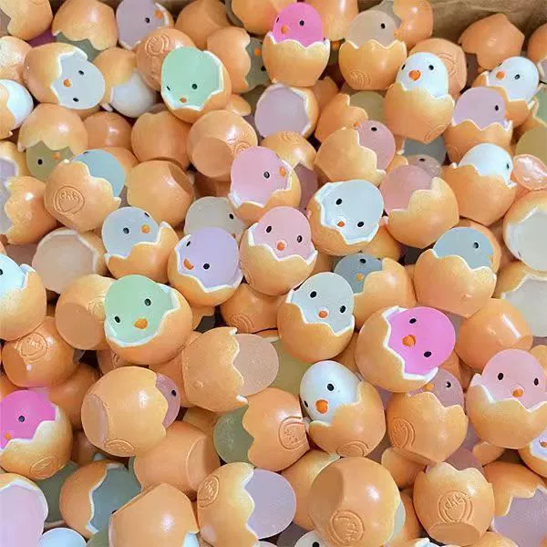 Светящееся яйцо милый мультфильм Смола украшения ремесла DIY брелок игрушка скорлупа яйцо курица