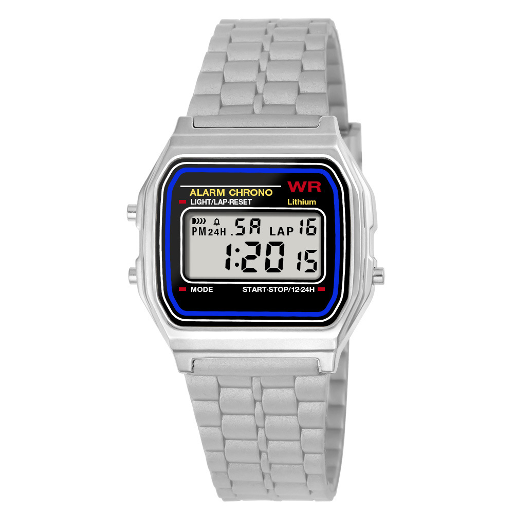 Reloj electrónico de deportes al aire libre de estudiantes simple moda para hombres y mujeres alarma de luz nocturna multifuncional reloj electrónico en stock