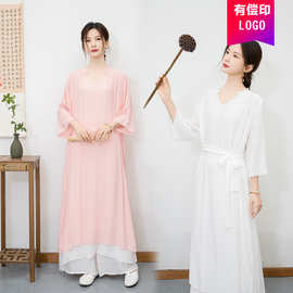 新款#2025新款民族风禅意打坐练功服套装国风瑜伽服茶服舞蹈服女