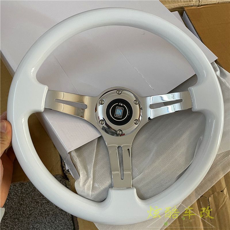Car modification mahogany Big Dipper Longdi retro racing car Jetta Poussin brigade Santana 14 inch 15 inch steering wheel