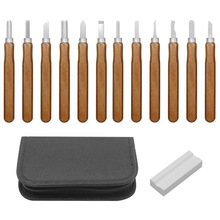 仿红木SK2雕刻刀带磨刀石木匠工具手工根雕木雕雕刻篆刻美工刀