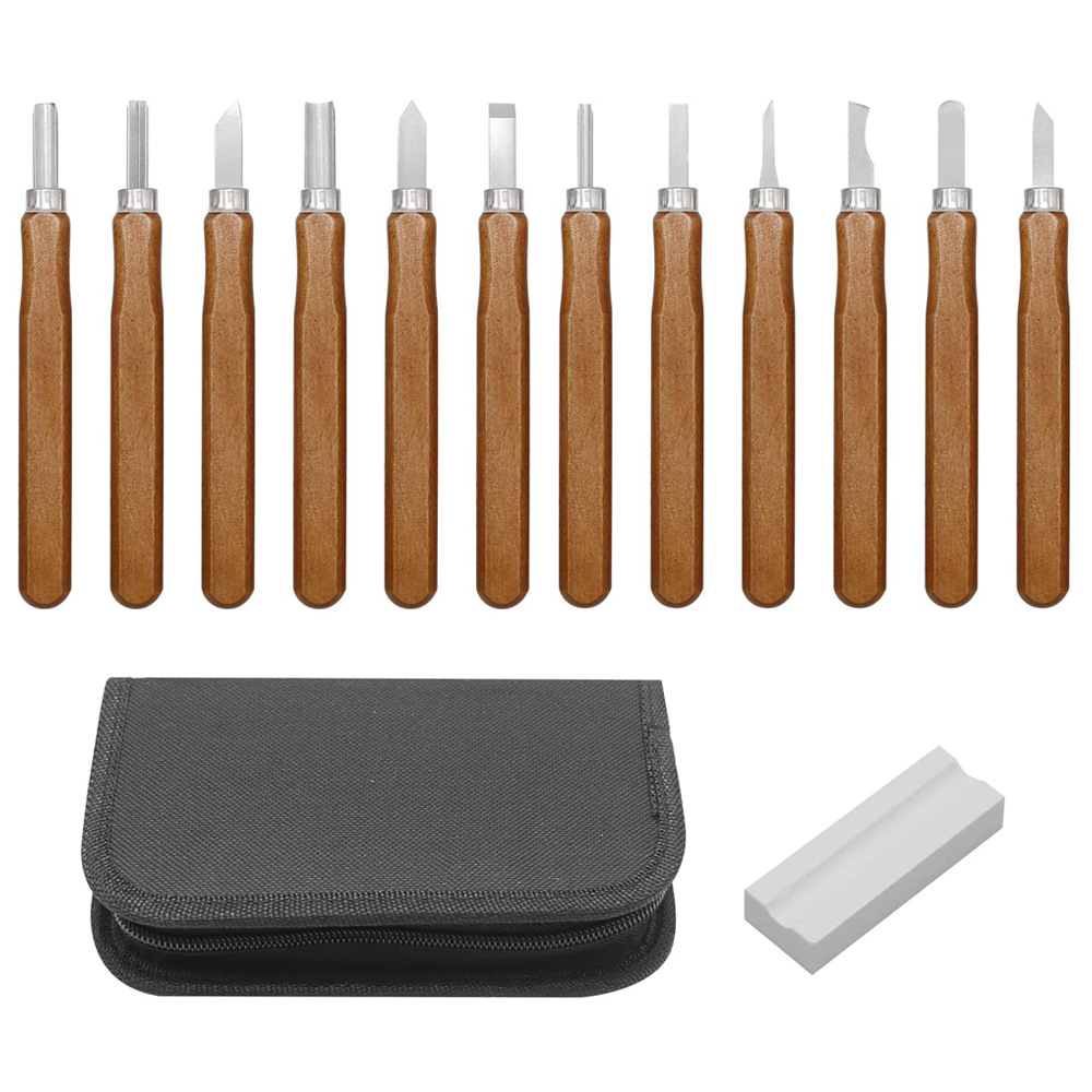 仿红木SK2雕刻刀带磨刀石木匠工具手工根雕木雕雕刻篆刻美工刀