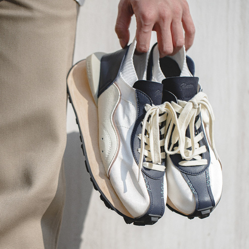 Madden men's shoes men's new retro ice silk sneakers one-leg running shoes casual trendy shoes silk shoes