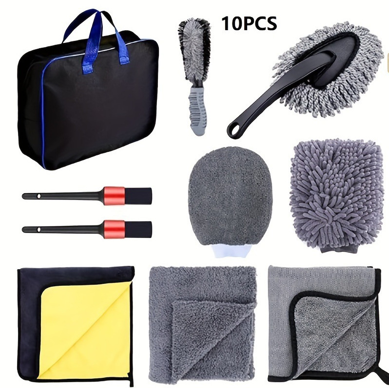 10-piece car wash wheel brush tire brush U-shaped car wash tire brush cleaning suit car cleaning car wash brush suit 10-piece car wash wheel brush tire brush U-shaped car wash tire brush cleaning suit car cleaning car wash brush suit
