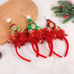 クリスマスカラーシルクのクリスマスツリーのカチューシャの創意的な立体プレゼントの老人の頭は祝日の子供を掛けて頭を飾って飾ります。