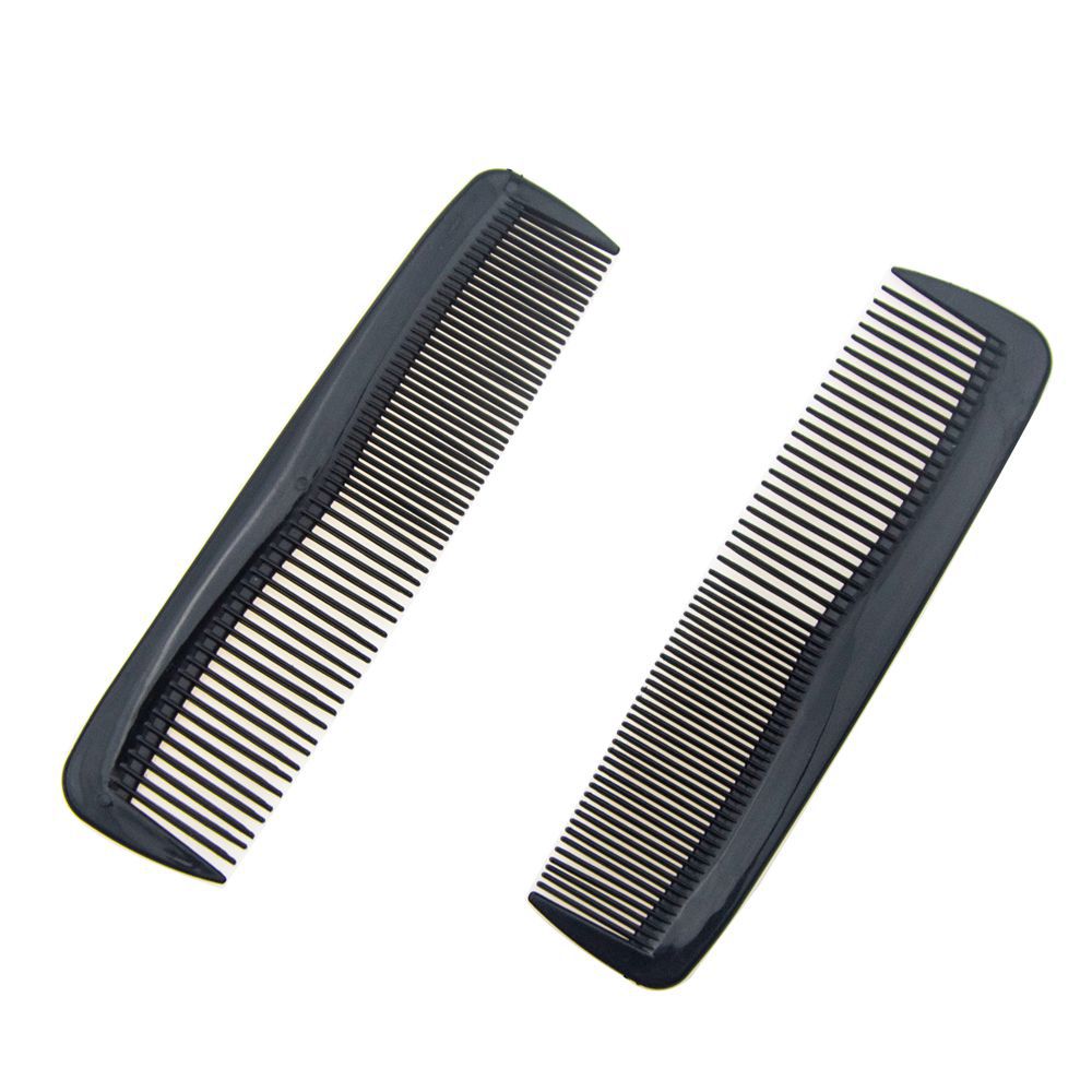 Peines de dos extremos, peines de cabello recto, peines de cabello de dos extremos, peines de cabello de doble extremo, peines de plástico portátiles, peines de estilo de frangeo