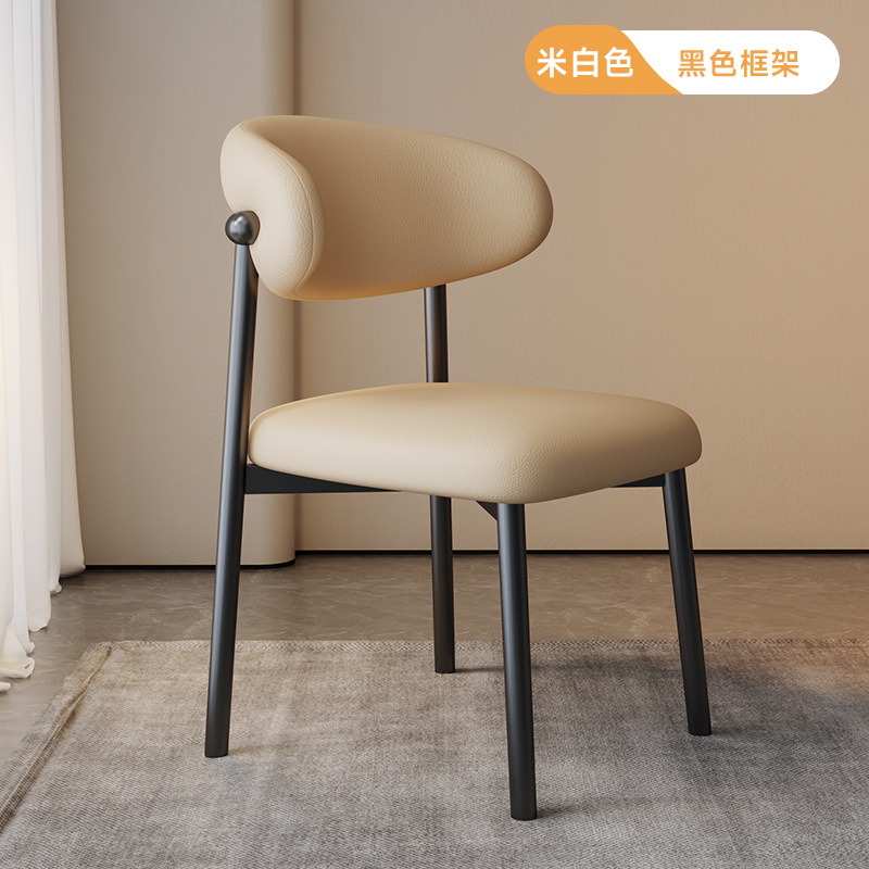 Mesa de comedor estilo crema silla de alta calidad alquiler moderno hierro forjado taburetes de restaurante italiano respaldo silla de comedor casera
