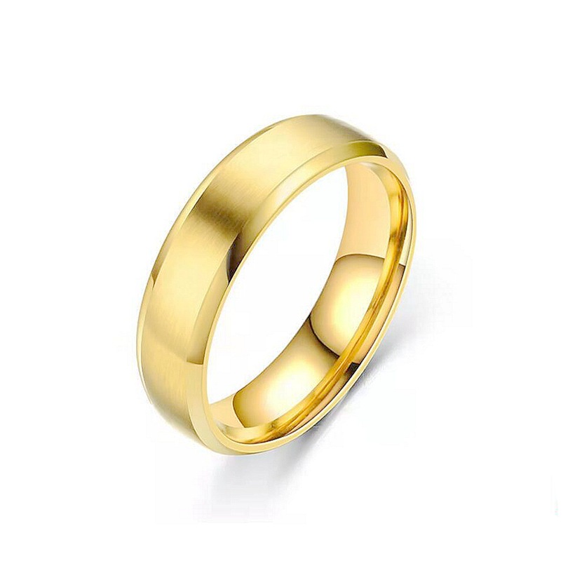 5g Weight Rings Classification 1 Piece Quantity Daily Occasion Titanium Steel Material Circle Pattern Unisex Gender Plating Design Simple Style Style Simple Style Titanium Steel Circle 8