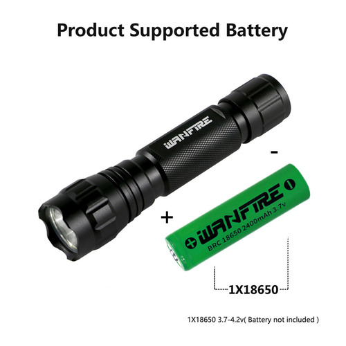 Cross-border best-selling 501B white, green, red light T6 strong flashlight aluminum outdoor portable hunting light direct factory sale