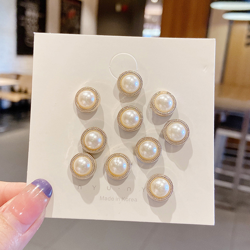 Perla anti-exposición pecho pin hebilla mujer pin ropa fija camisa accesorios decorativos bufanda hebilla fija