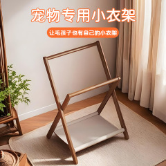 ペットハンガーミニ床置き犬専用ハンガー猫服物置棚簡易小型フードラック