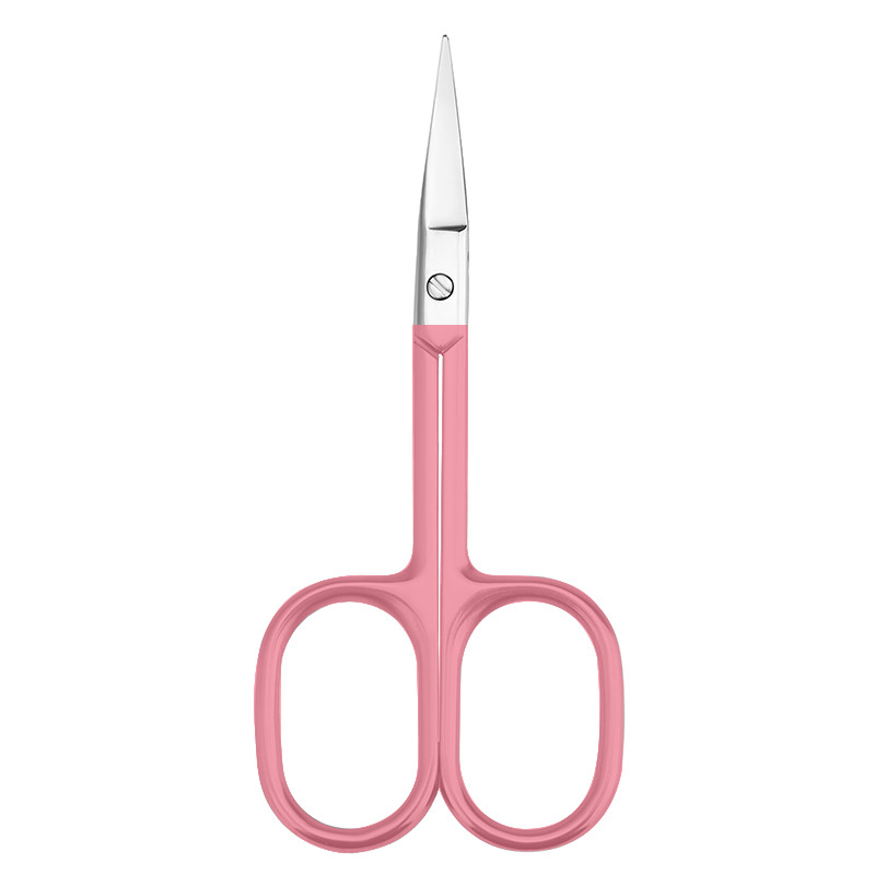 핑크색 눈썹 가위