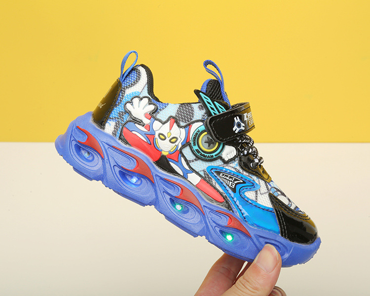 Tecknade barnsporter, små och medelstora kardborreband, lätta pojkskor, nya barnskor hösten 2022_voghion.com