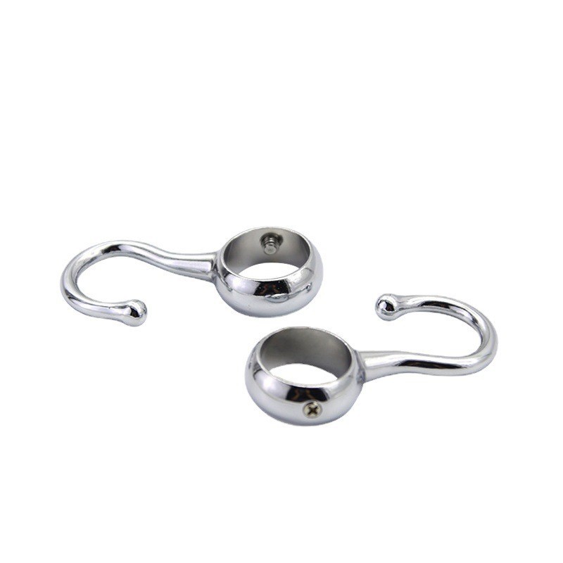 Round tube windproof hook pipe hook zinc alloy casing hook drying rack fixed drying tube non-slip positioning hook wholesale