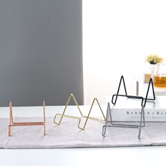 Manufacturer Direct Sale Gold Rose Iron Flat Stand Lazy Person Movie Watching Phone Stand Photo Frame Picture Stand