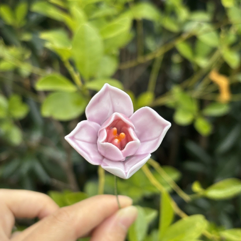 景德镇高温手工陶瓷花朵批发花瓶装饰花束送女友礼物|undefined