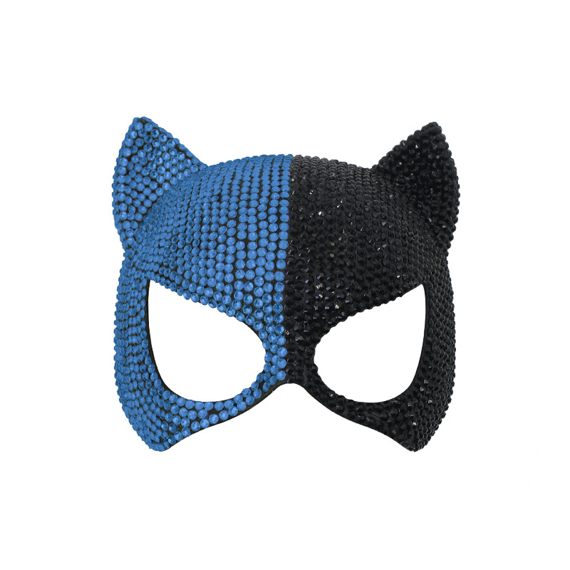 Diamante de alta calidad máscaras de baile de baile gatos máscaras sexuales de Halloween gatos máscaras avanzadas accesorios de fiesta