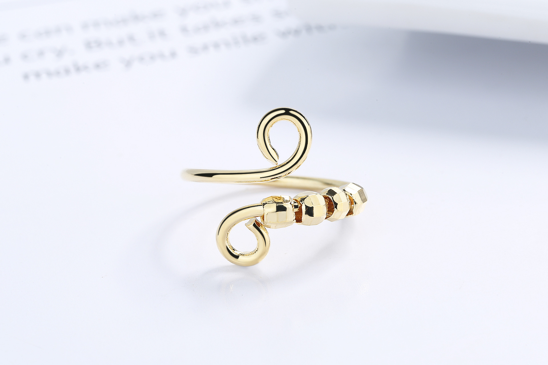 Fashion Geometric Solid Color Copper Rings 1 Piece