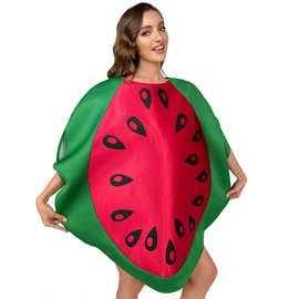 万圣节狂欢节cosplay派对扮演成人大红西瓜舞台水果角色新演出服