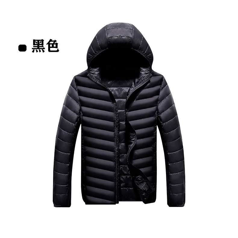 Chaoyang 가을 겨울 새로운 패션 후드 재킷 남성용 경량 다운 재킷 짧은 트렌디 캐주얼 다용도