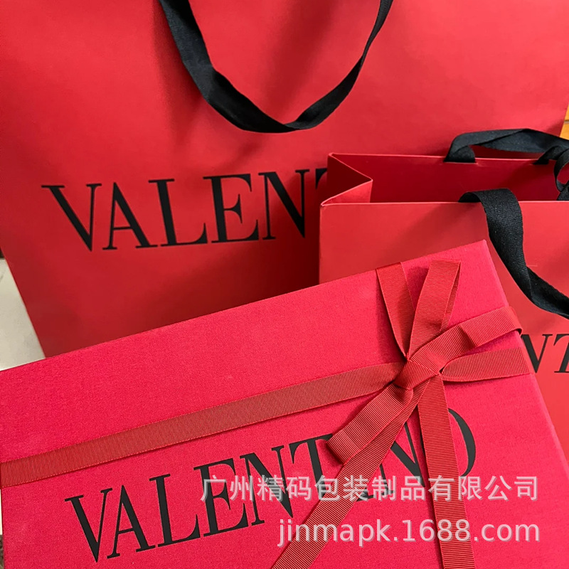 专注品质一比一欧美奢侈品专柜大牌手袋 华伦*手提袋纸袋加印LOGO