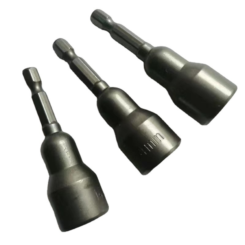 强磁螺丝套筒 电钻批头扳手套筒磁性气动内六角 风批头套筒批发