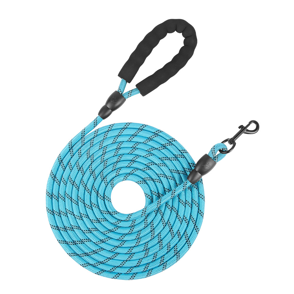 Corda de tracción de perros alargada de nylon reflectante para perros de gran tamaño a prueba de explosiones corda de rastreo de perros al aire libre corda de tracción de perros