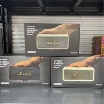 Suitable for Cross-Border Use, Marshall Emberton Iii Generation Wireless Bluetooth Speaker, Outdoor Portable Heavy Bass Bluetooth Speaker Suitable for Cross-Border Use, Marshall Emberton Iii Generation Wireless Bluetooth Speaker, Outdoor Portable Heavy Bass Bluetooth Speaker