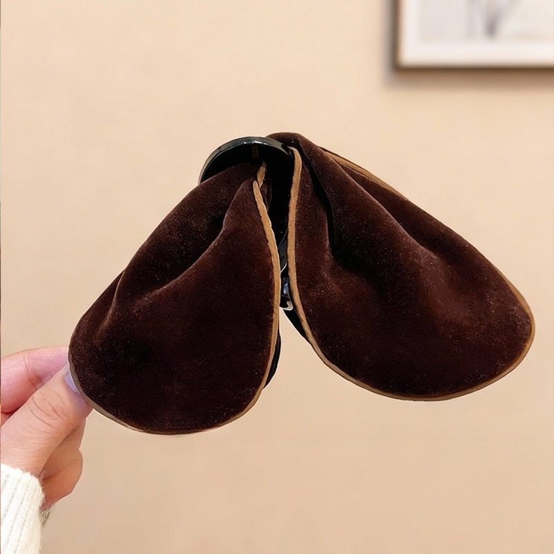 195 бархатный треугольник-гриппер-темный кофе