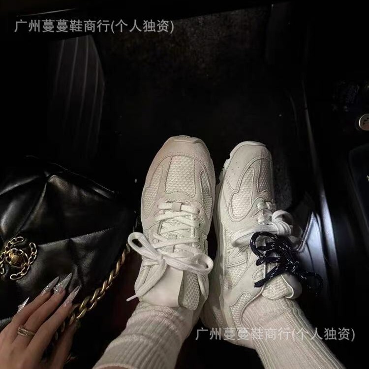 阿miu真皮复古银色530联名款德训鞋女25款运动阿甘鞋情侣款休闲鞋|undefined