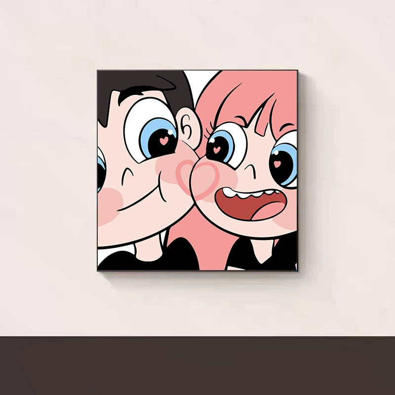 Handmade Acrylic Canvas Art Print, Square 20×20 / 30×30 cm, Sealed Backing, Giftable Designs