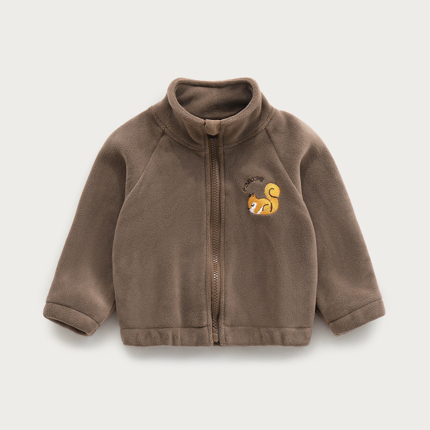 Capa de bebé otoño y invierno para niños con terciopelo caliente y grueso chaqueta de cuello alto para niños y niñas ropa exterior de invierno para bebés