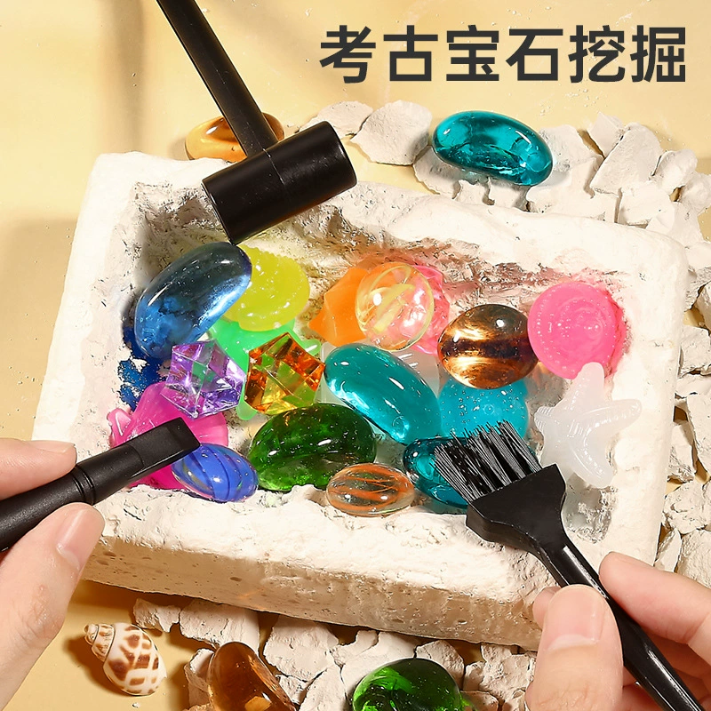 Archeological toy for boys and girls, handmade, with gem, archaeological excavations, wholesale