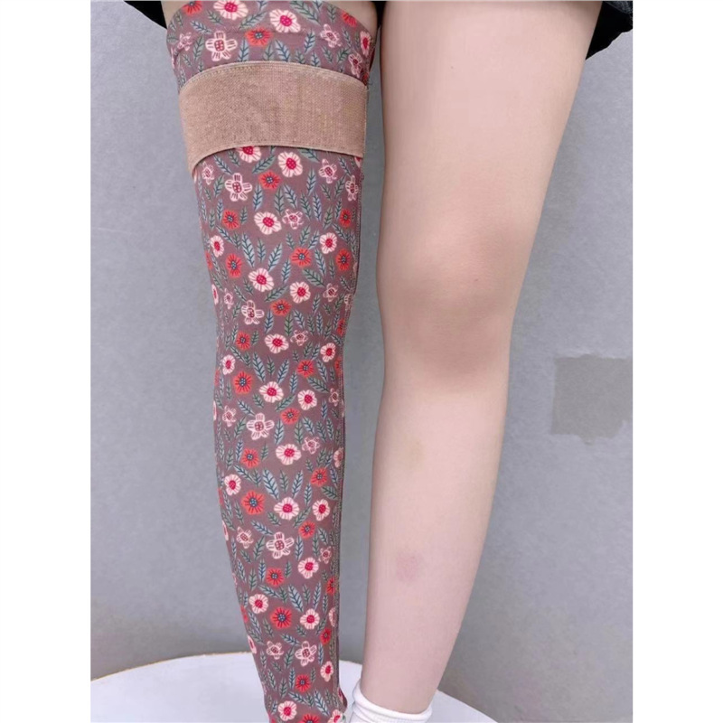 Nueva rodilla impresa rodilla de verano antifrío articulaciones frías protección de rodilla de invierno caliente rodilla (un par de paquetes) image 3