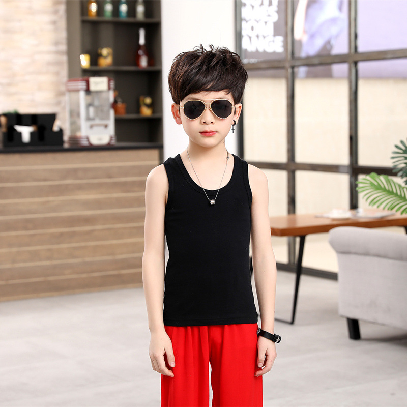 Camiseta de algodón para niños en forma de I para niñas pequeña camisola para niños ropa interior para niñas de verano