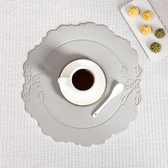 Embossed Placemats in Instagram Style, Imitation Leather for Western Dining Tables – Nordic-Inspired, Creative, Heat-Resistant, Waterproof & Oil-Proof, Luxuriously Rustic Retro Mat