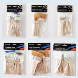 外贸跨境尼龙单号双号板刷套装油画刷烧烤毛刷板刷油漆刷除灰尘