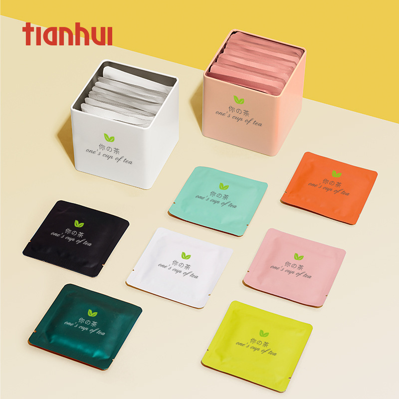 晶知茶叶包装铝箔袋小包装5克方袋小泡袋茶叶包袋单泡自封袋